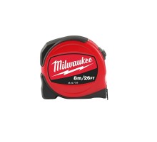 Рулетка MILWAUKEE SLIMLINE S8-26/25 8 м/16\" 48227726