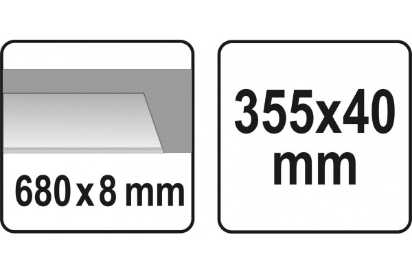 Дровокол ручний YATO ніж- 680 х 8 мм станина- 355 х 40 мм лезо- 270 мм
