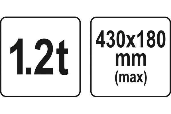 Дровокол ножний YATO 430 мм 60-180 мм сила натиску- 1.2 т