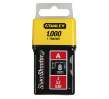 Скоби тип А висотою 8 мм, для степлера ручного Light Duty, в упаковці 1000 шт STANLEY 1-TRA205T