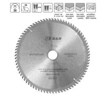 Диск пиляльний S&R WoodCraft Meister 254x30x2,6 мм АТВ 80 зуб.(238080254)