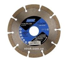 Диск алмазний VULCAN UNI сегментний Ø=115x22.23 мм