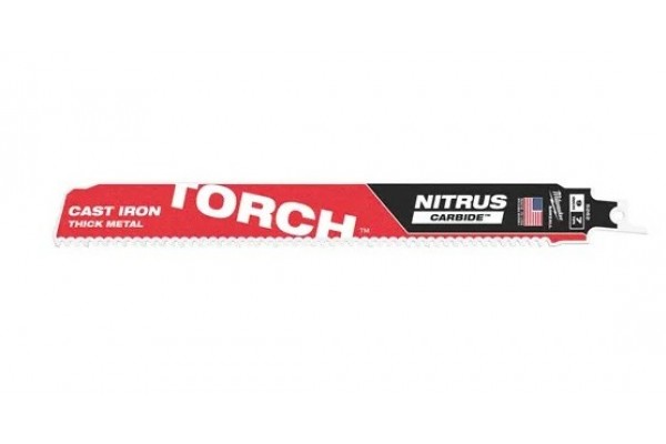 Полотно для шабельної пили Milwaukee Torch Carbide Nitrus 230мм (48005262) Полотно для шабельної пили Milwaukee Torch Carbide Nitrus 230мм (48005262)