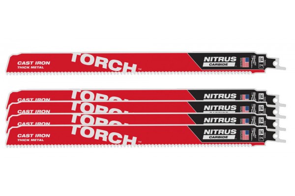 Полотно для шабельної пили Milwaukee Torch Carbide Nitrus 300мм 5шт (48005563)