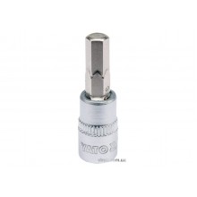 Головка торцева з викрутковою насадкою HEX YATO 1/4" H6 x 37 мм