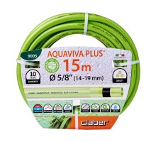 Шланг для поливу Claber Aquaviva Plus 9005, 15 м 5/8" зелений