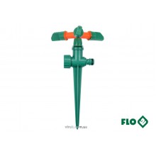 Зрошувач обертовий 3-сторонній FLO на кілку, до шлангу 1/2", ABS-пластик
