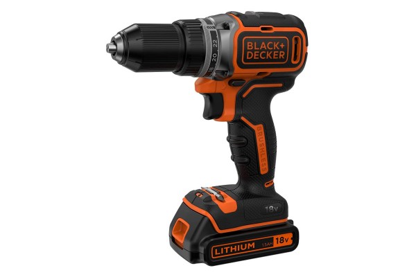 Дриль-шурупокрут акумуляторний безщітковий BLACK+DECKER BL186KB