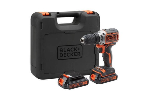 Дриль-шурупокрут акумуляторний безщітковий BLACK+DECKER BL186KB