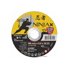 Круг шліфувальний по металу NINJA ТМ "VIROK" тип 27 Ø=180х22.23 мм t=6 мм
