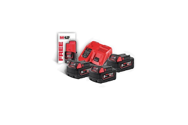 Енергокомплект акумуляторний Li-Ion MILWAUKEE, M18 NRG-503 (+заряд.пристрій, 3 акум. M18 В5(5Аг), 1