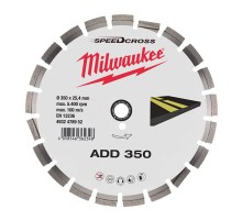 Алмазний диск ADD 350 для асфальту MILWAUKEE