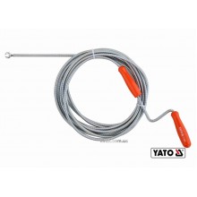 Трос для очищення каналізаційних труб YATO 6 мм x 5 м
