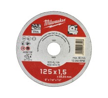 Диск відрізний по металу MILWAUKEE, SCS 41/125х1,5, 125 мм