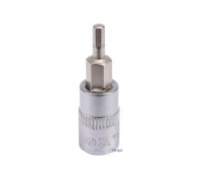 Головка торцева з викрутковою насадкою HEX YATO 1/4" H3 x 37 мм