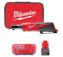 Гайкокрут кутовий акумуляторний 1/4\" MILWAUKEE, M12 IR-201B, 40Нм (+ заряд.пристрій, 1 акум.Х 2Аг, с