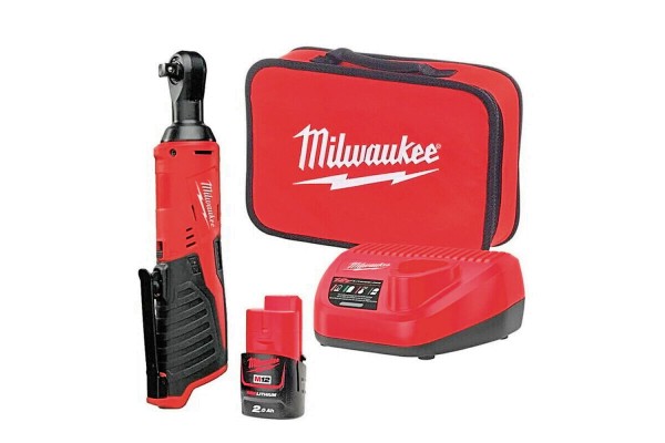 Гайкокрут кутовий акумуляторний 1/4\" MILWAUKEE, M12 IR-201B, 40Нм (+ заряд.пристрій, 1 акум.Х 2Аг, с