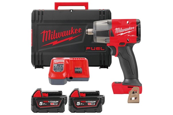 Гайкокрут імпульсний компактний 1/2\" (881 Нм) з фрикційним кільцем MILWAUKEE M18 FMTIW2F12-502X (+ з