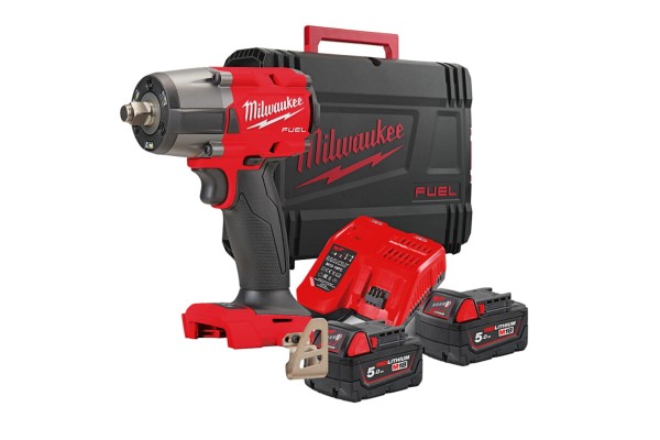 Гайкокрут імпульсний компактний 1/2\" (881 Нм) з фрикційним кільцем MILWAUKEE M18 FMTIW2F12-502X (+ з