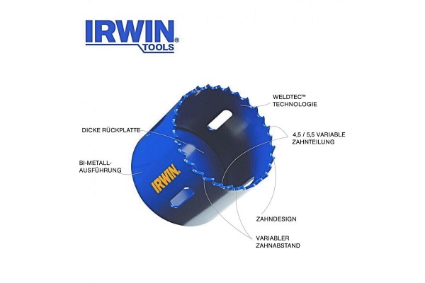 Коронка по металу IRWIN біметалева 24 мм 15/16\"