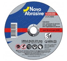 Диск відрізний по металу NovoAbrasive STANDARD 41 14А, 180х2х22.23 мм (NAB18020)