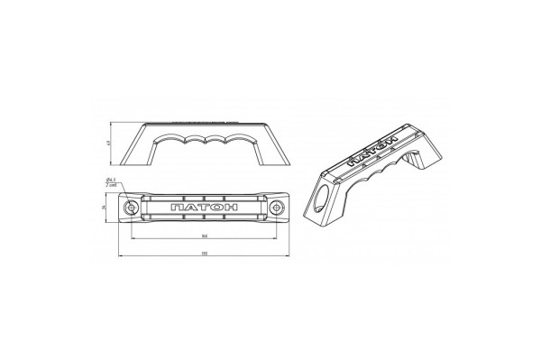 Ручка пластикова PATON PRO