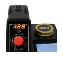 Паяльна станція мережева 230 V YATO; Р= 60 Вт, t°= 90-480°С, жало тип 900M, LCD табло [16]