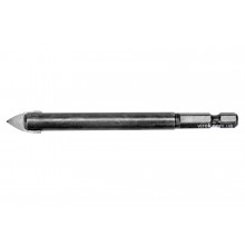 Свердло по склу і кераміці STHOR 10 x 100 мм HEX-1/4" YG6X