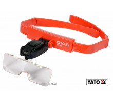 Лінза на голову з підсвіткою YATO 2 LED 5 шт з кратністю 1х, 1.5х, 2х, 2.5х, 3.5х