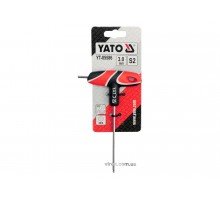 Ключ шестигранний Т-подібний з кулькою YATO HEX 3 х 100 мм