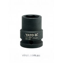 Головка торцева ударна шестигранна YATO 1/2" М17 х 39 мм