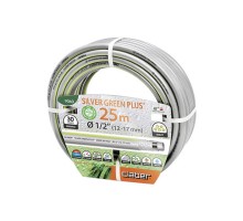 Шланг для поливу Claber Silver Green Plus 9060, 25 м 1/2" сірий