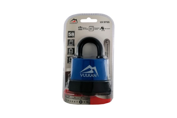 Навісний замок Vulkan LS5755 із захистом від вологи 55 мм Навісний замок Vulkan LS5755 із захистом від вологи 55 мм