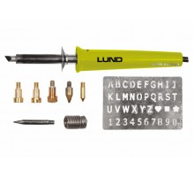 Паяльник-випалювач по дереву LUND 30 Вт 400°C з наконечниками 11 шт