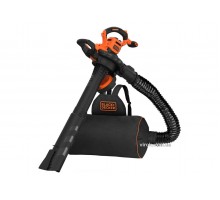 Порохотяг садовий з подрібнювачем мережевий Black+Decker 3 кВт 72 л 11.7 м³/хв 2 сопла