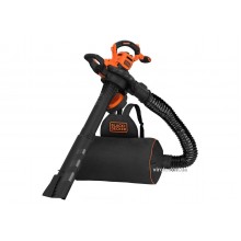 Порохотяг садовий з подрібнювачем мережевий Black+Decker 3 кВт 72 л 11.7 м³/хв 2 сопла