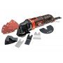 Багатофункційний інструмент Black+Decker 300 Вт 22000 об/хв + насадки + кейс