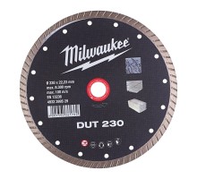 Диск алмазний MILWAUKEE DUT 230, 230мм