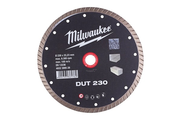 Диск алмазний MILWAUKEE DUT 230, 230мм