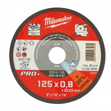 Диск відрізний по металу MILWAUKEE.W Pro+ SCS42 125x0.8mm