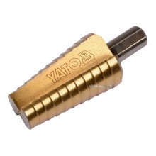Свердло по металу конусне ступінчасте YATO HSS 4241 20-30 мм 75/54 мм