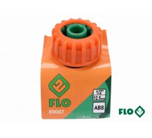 Муфта сполучна 2-х водяних шлангів 1/2" FLO пластикова
