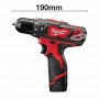 Дриль-шурупокрут Milwaukee M12 BPD-202C Lі-Іon