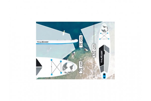 SUP-дошка THUNDER PLANET-BLUE 320 SUP-дошка THUNDER PLANET-BLUE 320