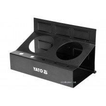 Полиця магнітна YATO з 2 велими і 5 малими отворами 215 x 120 x 130 мм