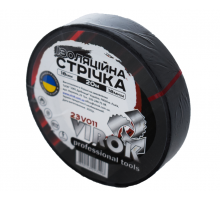 Стрічка ізоляційна VIROK : 18 мм 20м (18мкм) ЧОРНА [13/117]