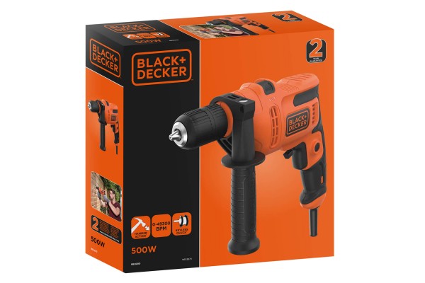 Дриль мережевий ударний BLACK+DECKER BEH200