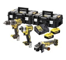 Набір з трьох інструментів безщіткових DeWALT DCK384P2T