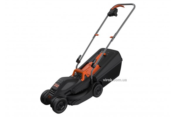 Газонокосарка 4-колісна мережева Black+Decker 1000 Вт 320/20-60 мм 35 л