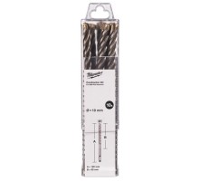 Бур SDS-PLUS 4C Contractor MILWAUKEE, O10х160мм, (10шт)